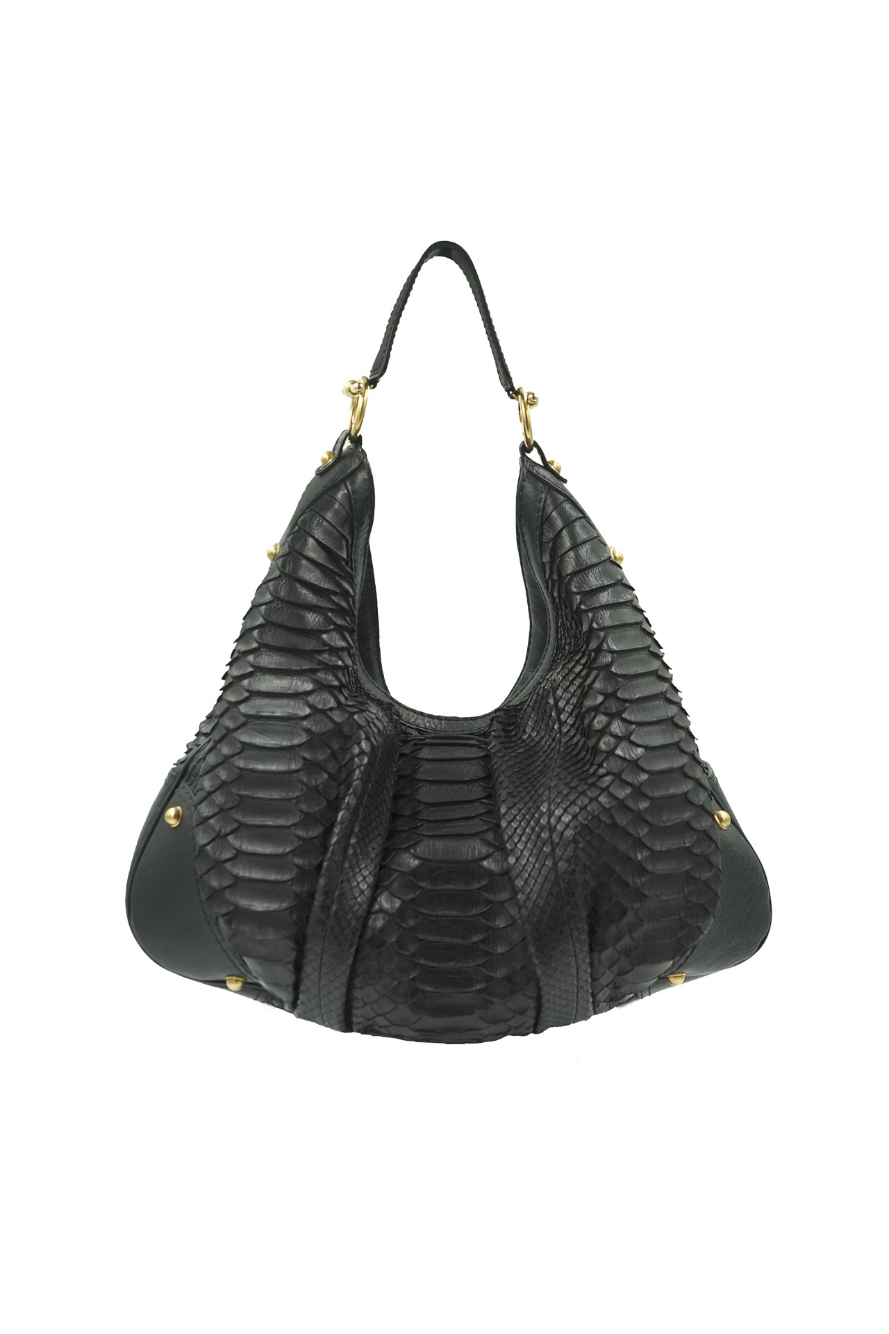 Gucci Python Jockey Large Hobo Bag- Preowned