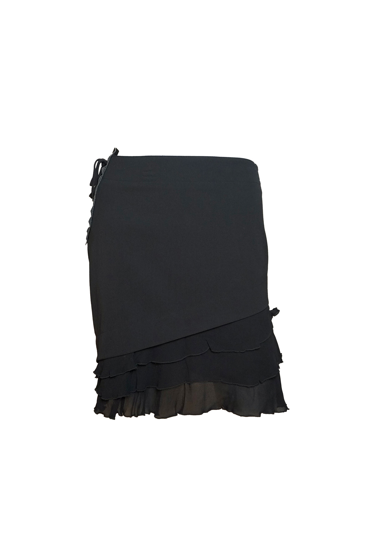 Vintage Moschino Lace-Up Corset Ruffle Skirt- Preowned