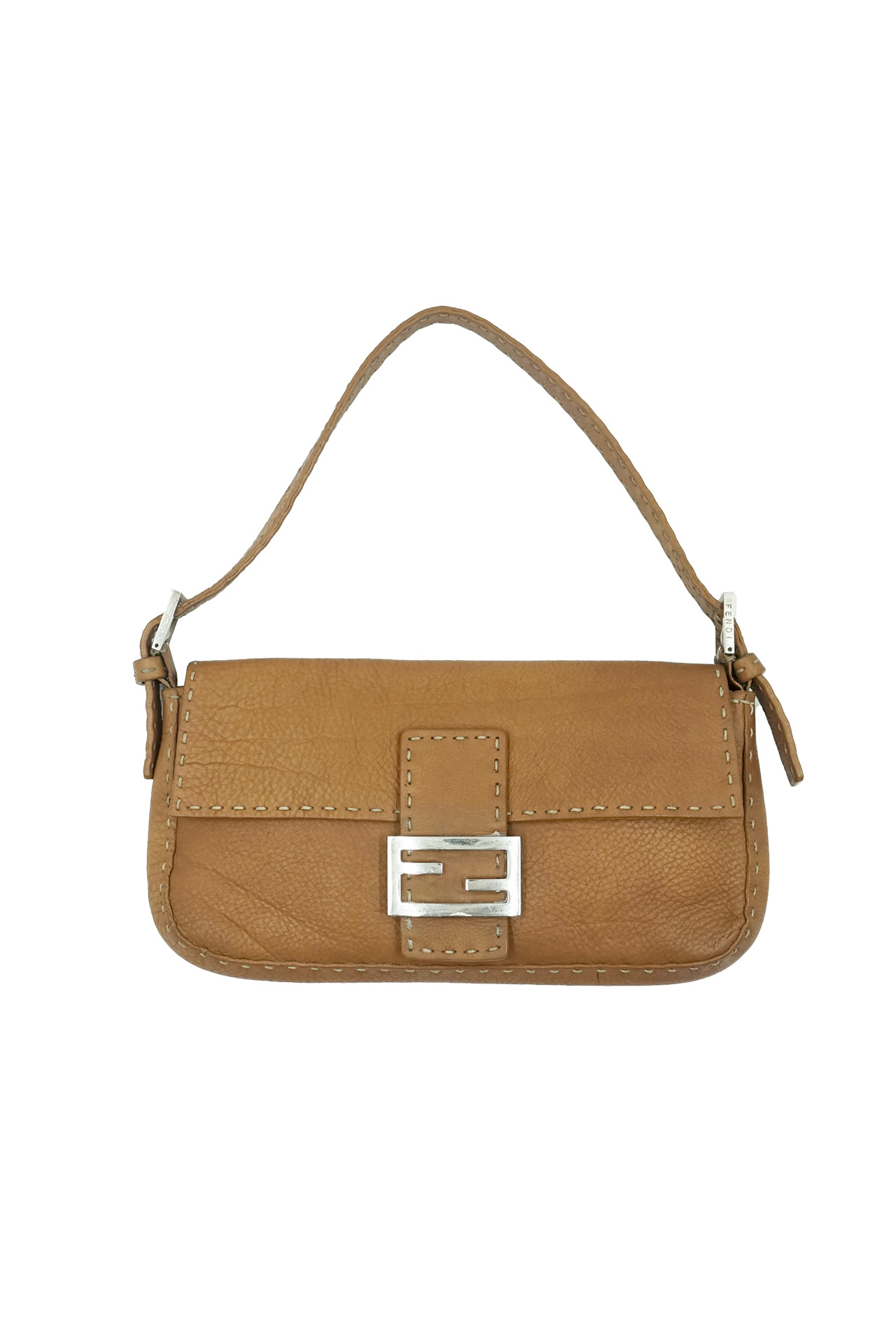 Fendi Vintage Baguette Selleria Leather Shoulder Bag- Preowned