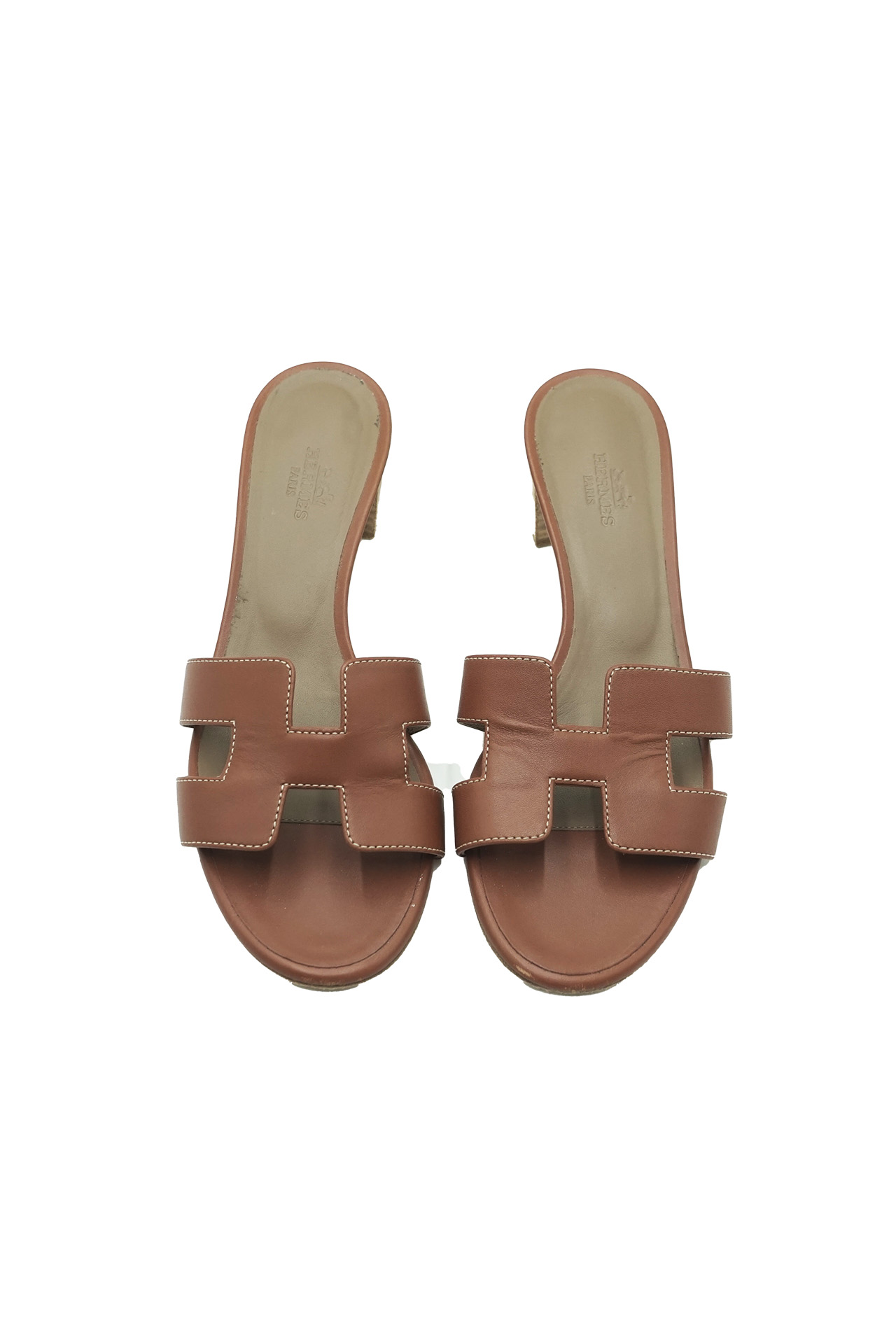 Hermès Oasis Heeled Sandals-Preowned