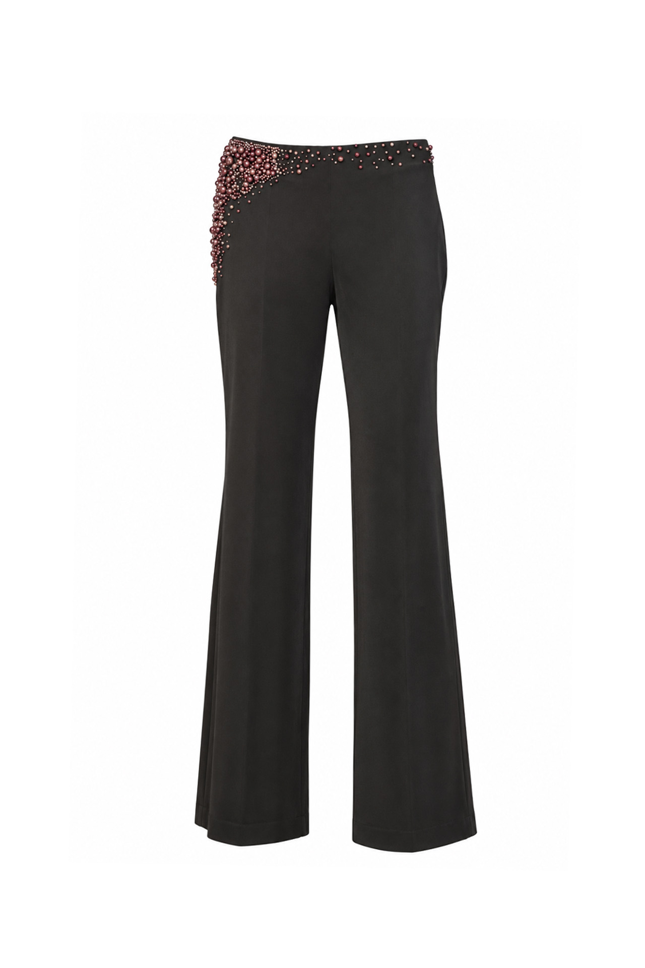 Chloé Pearl Embellished Wide Leg Trousers- Preowned