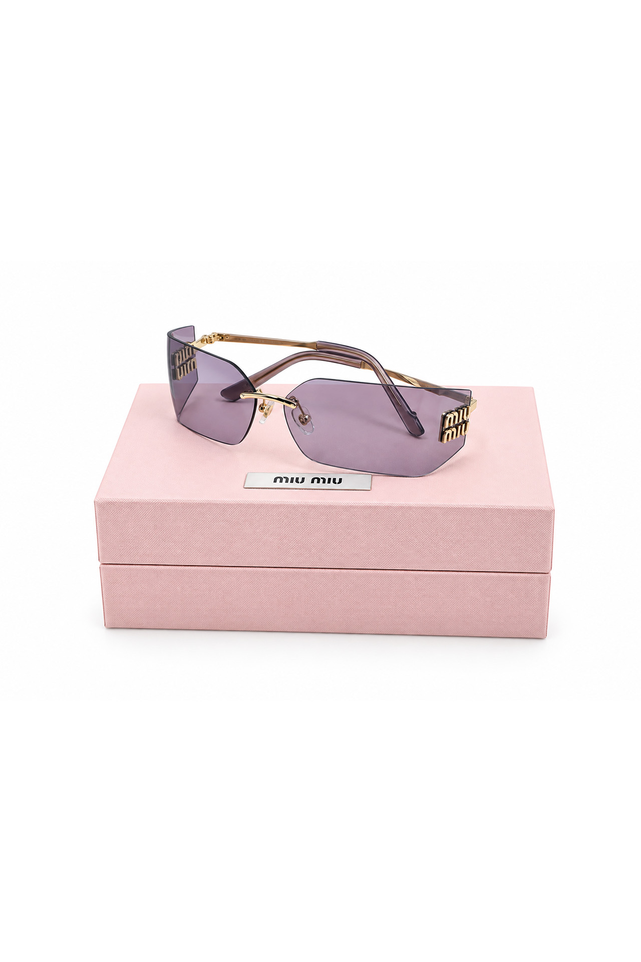 Miu Miu Rimless Logo Sunglasses SMU54Y- Preowned